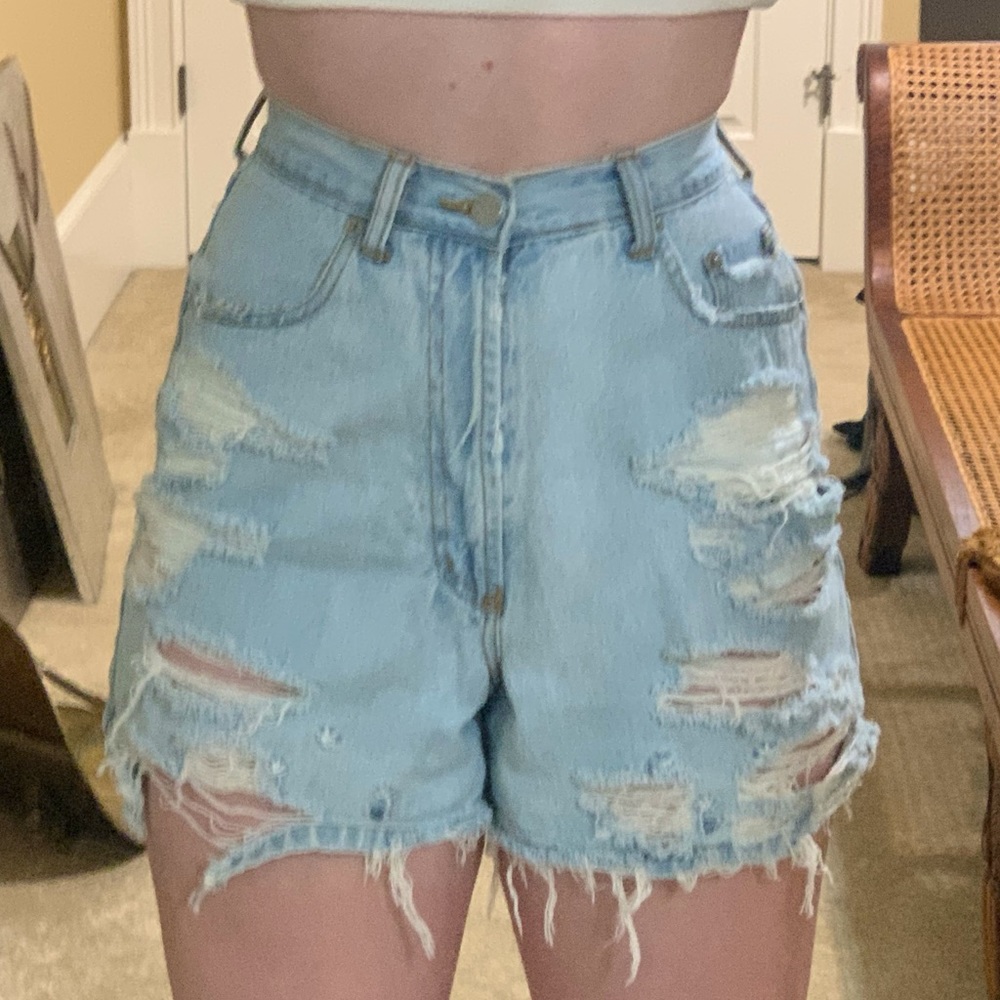 Vintage 90s High Waisted Jean Shorts